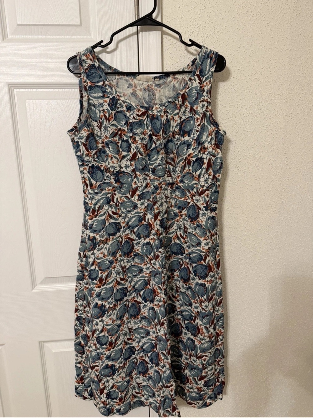 Sleeveless Floral Midi Dress Seasalt Cornwall  Made In India Size M